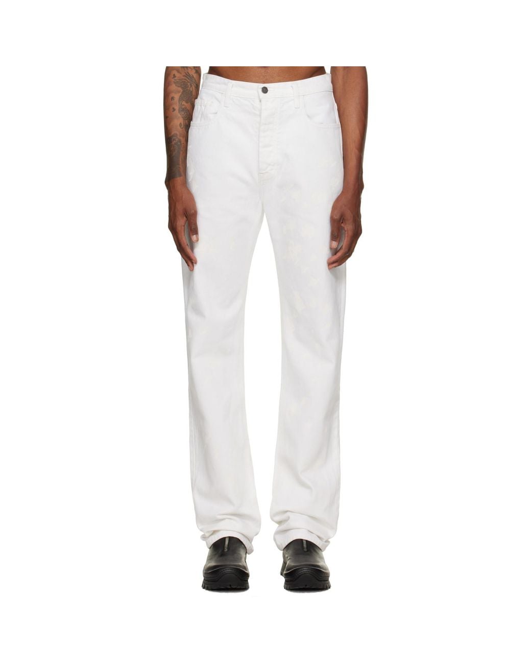 ALEXANDER DIGENOVA White Painter Jeans for men