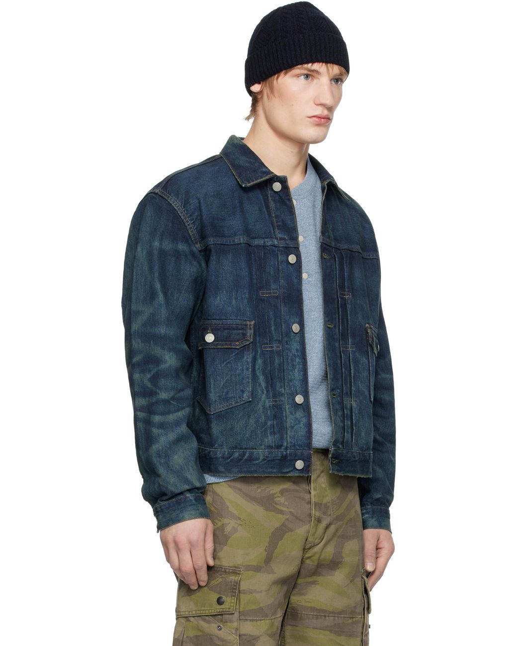 RRL Westview Trucker Denim Jacket in Blue for Men | Lyst UK