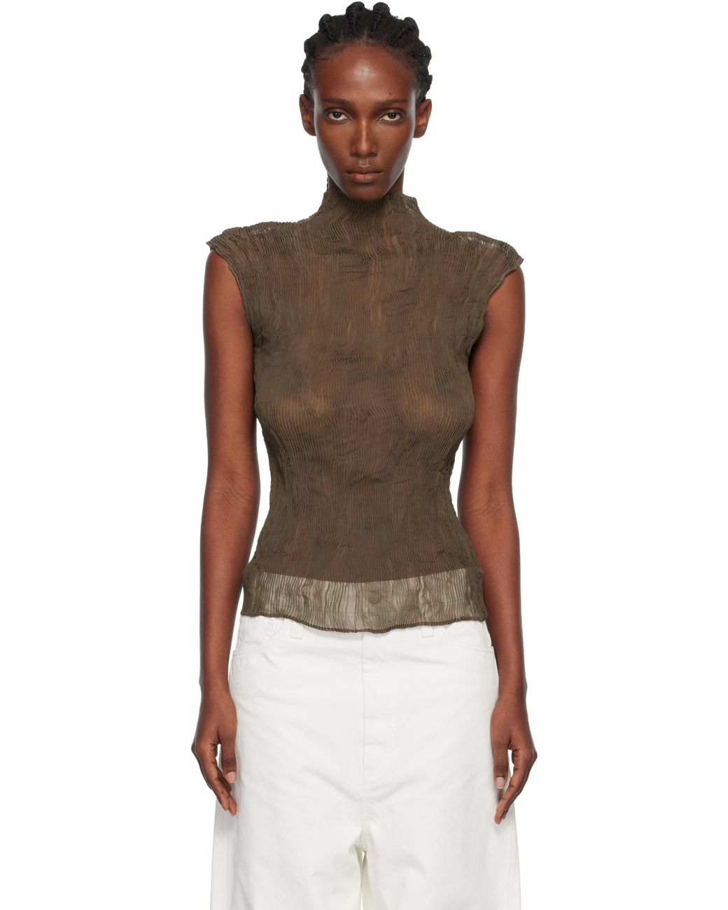 issey miyake CHIFFON TWIST 2 トップス ファッション 【公式通販】