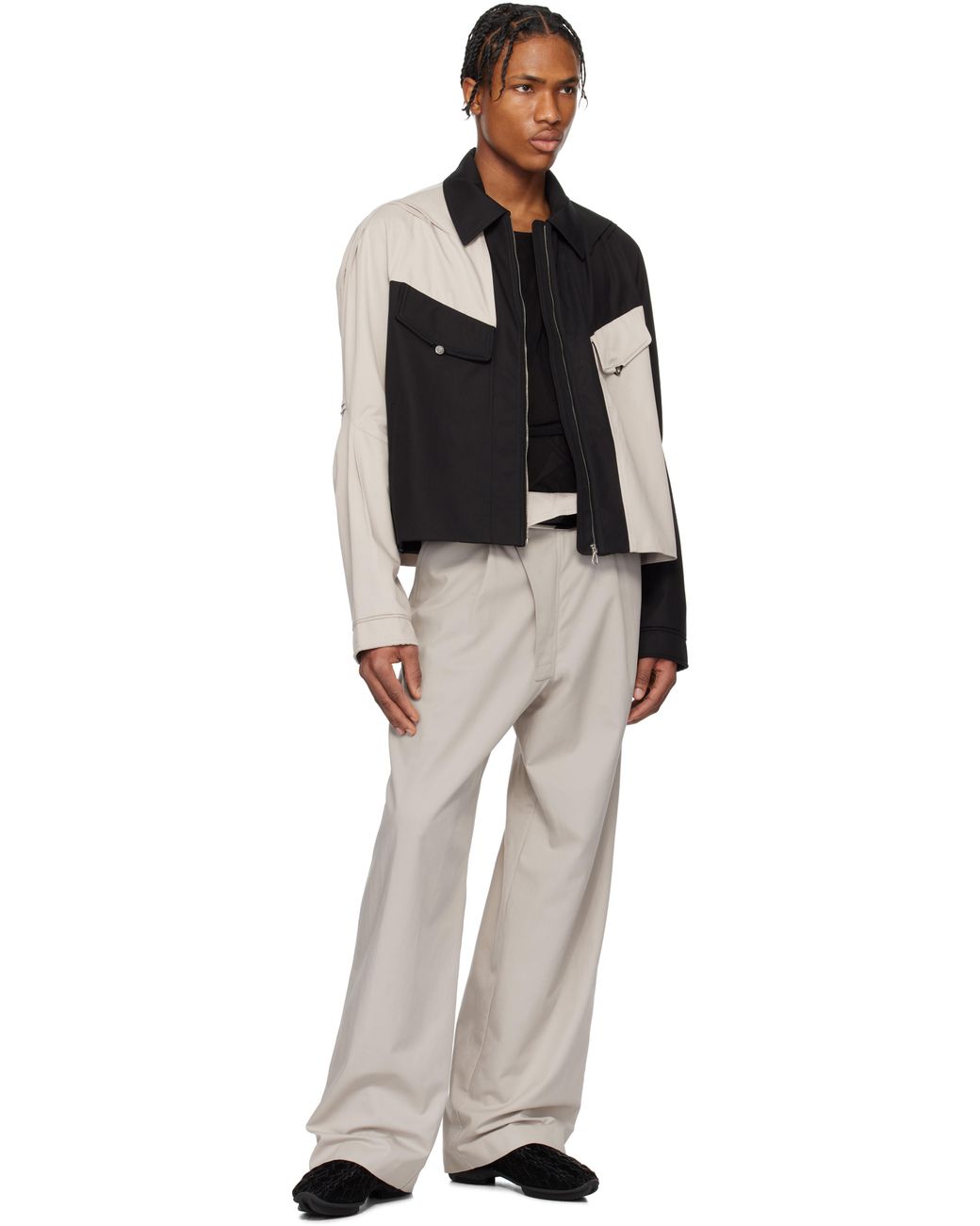 Kiko Kostadinov Tan & Alec K-Dart Jacket in Black for Men | Lyst