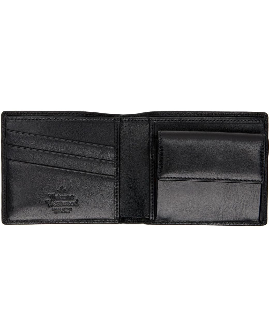 Vivienne Westwood Black Coin Pocket Wallet for men