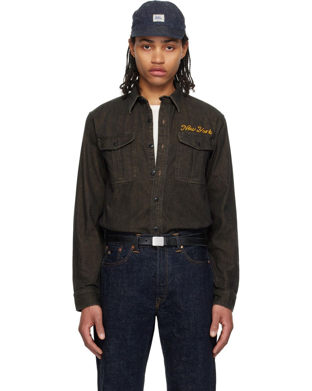 rrl-WASHED-BLACK-Embroidered-
