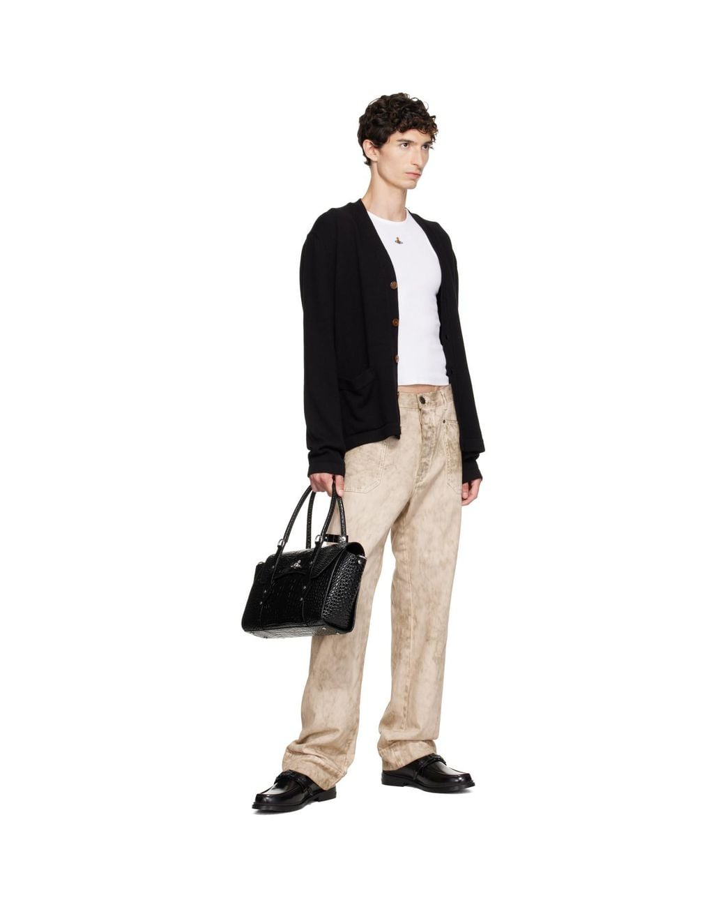 Vivienne Westwood Black Bettina Medium Hand Bag for men
