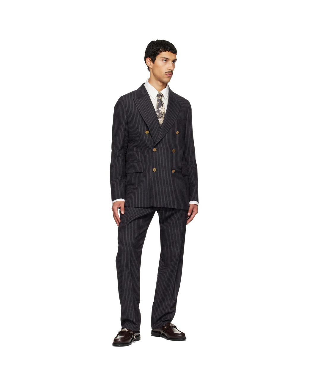 Paul Smith Metallic Khaki Vintage Fruit Tie for men
