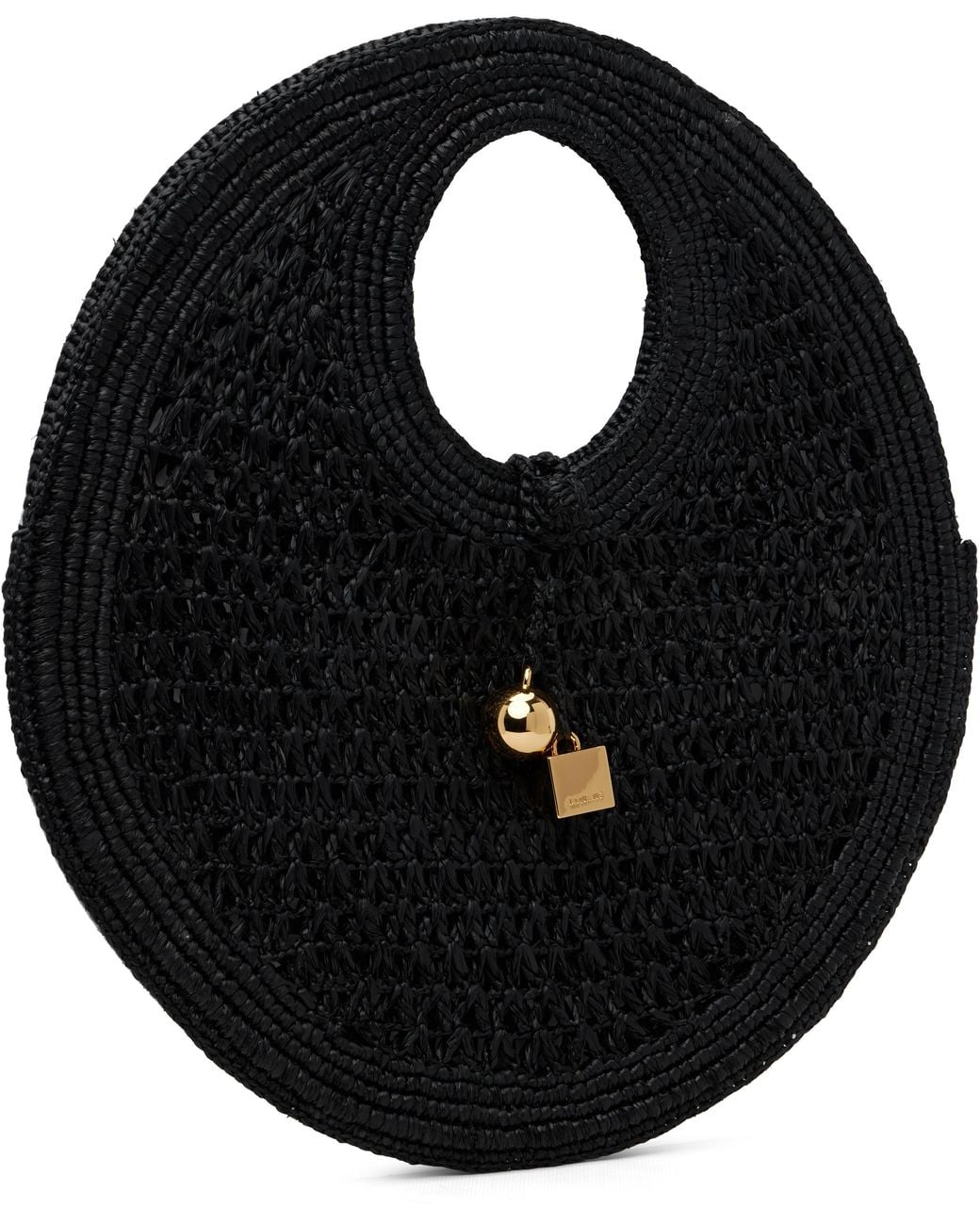 Jacquemus ブラック 'The Spiaggia Small Round' トートバッグ Black