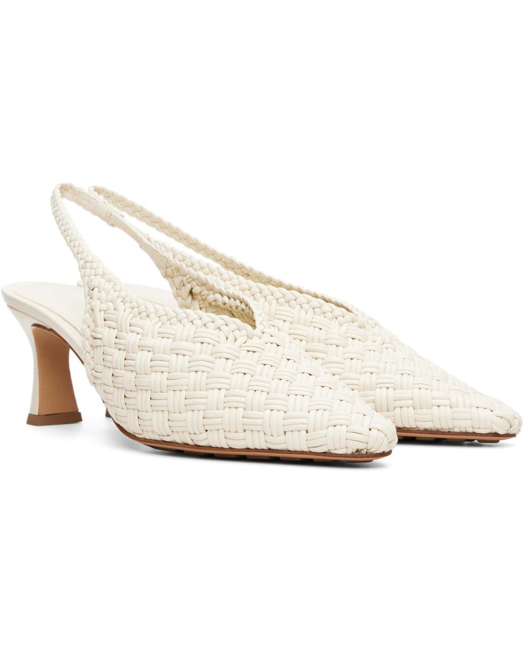 Bottega Veneta White Off- Sofia Heels