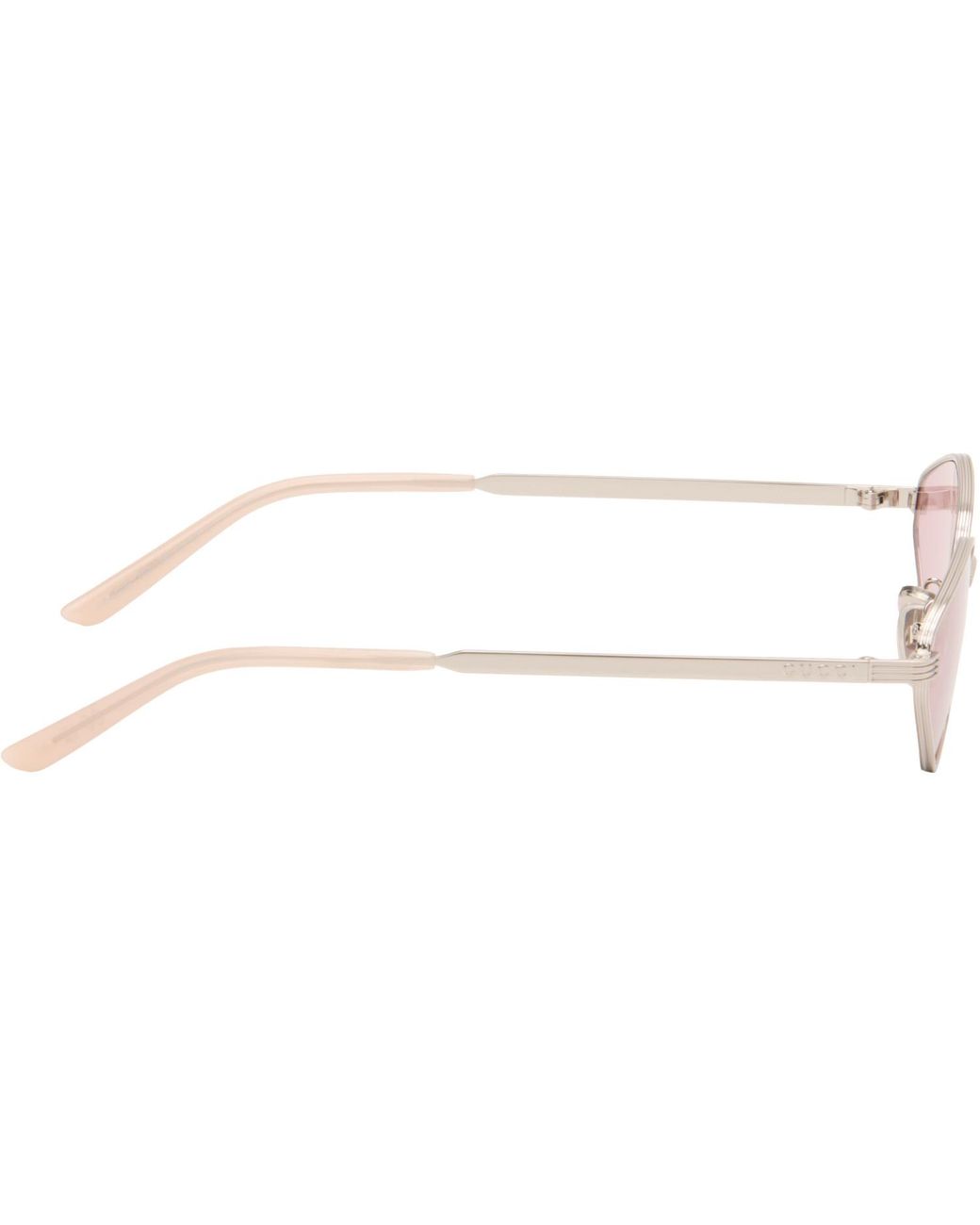 Gucci Pink Directional Sunglasses