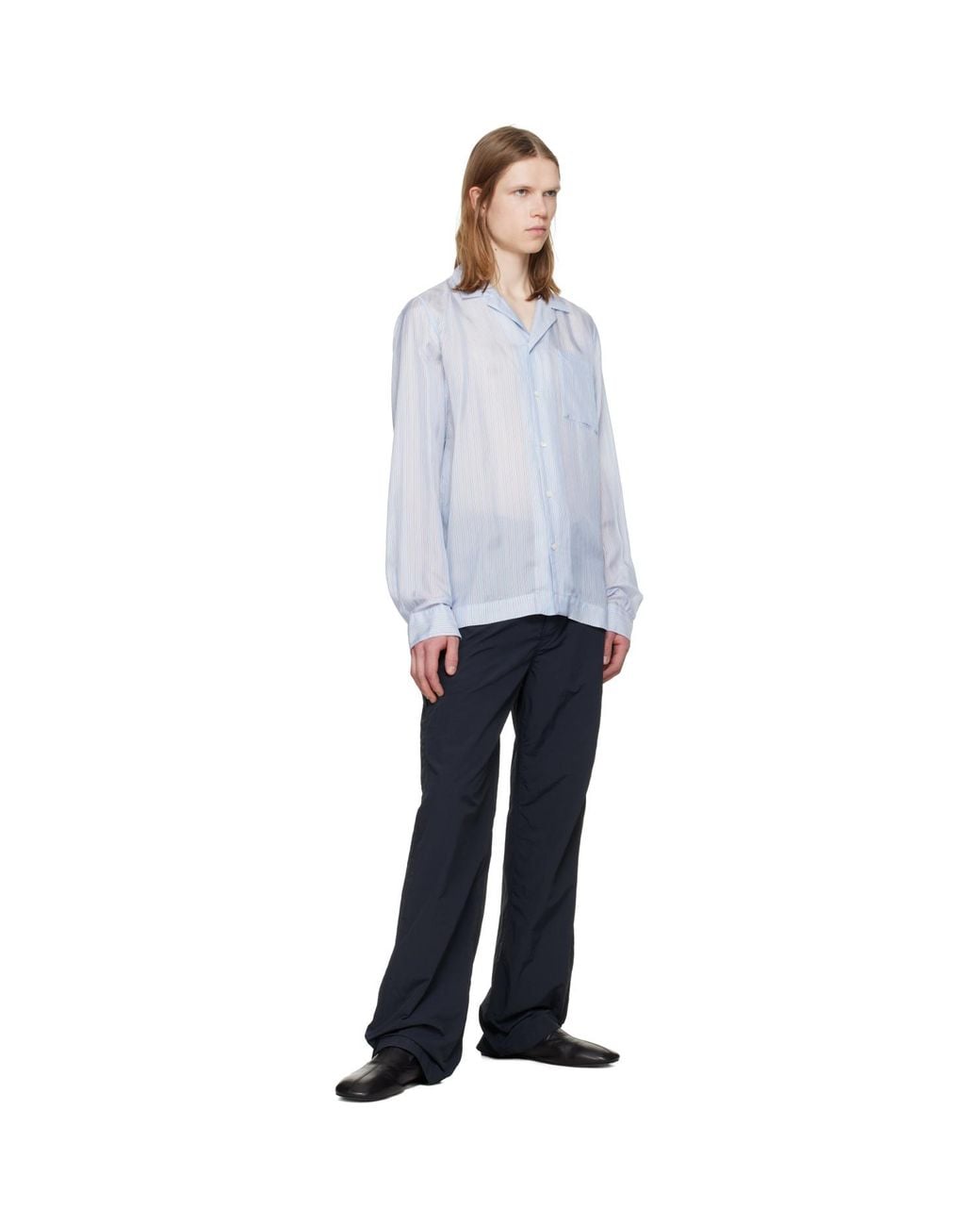 Dries Van Noten Black Semi-sheer Shirt for men