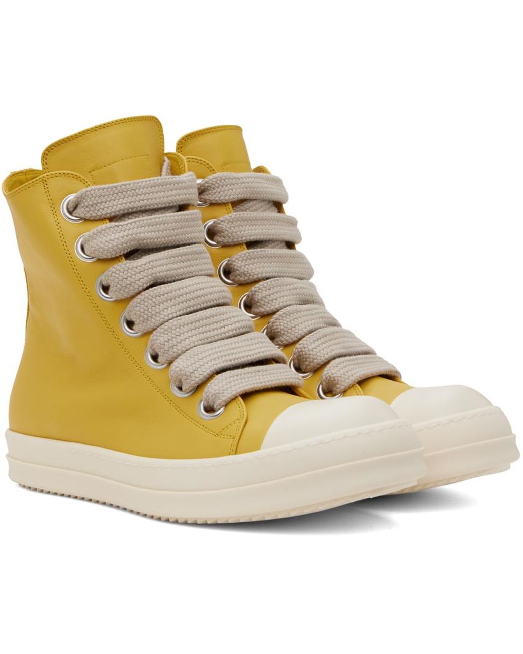Rick Owens Porterville Jumbolaced Sneakers in Yellow for Men