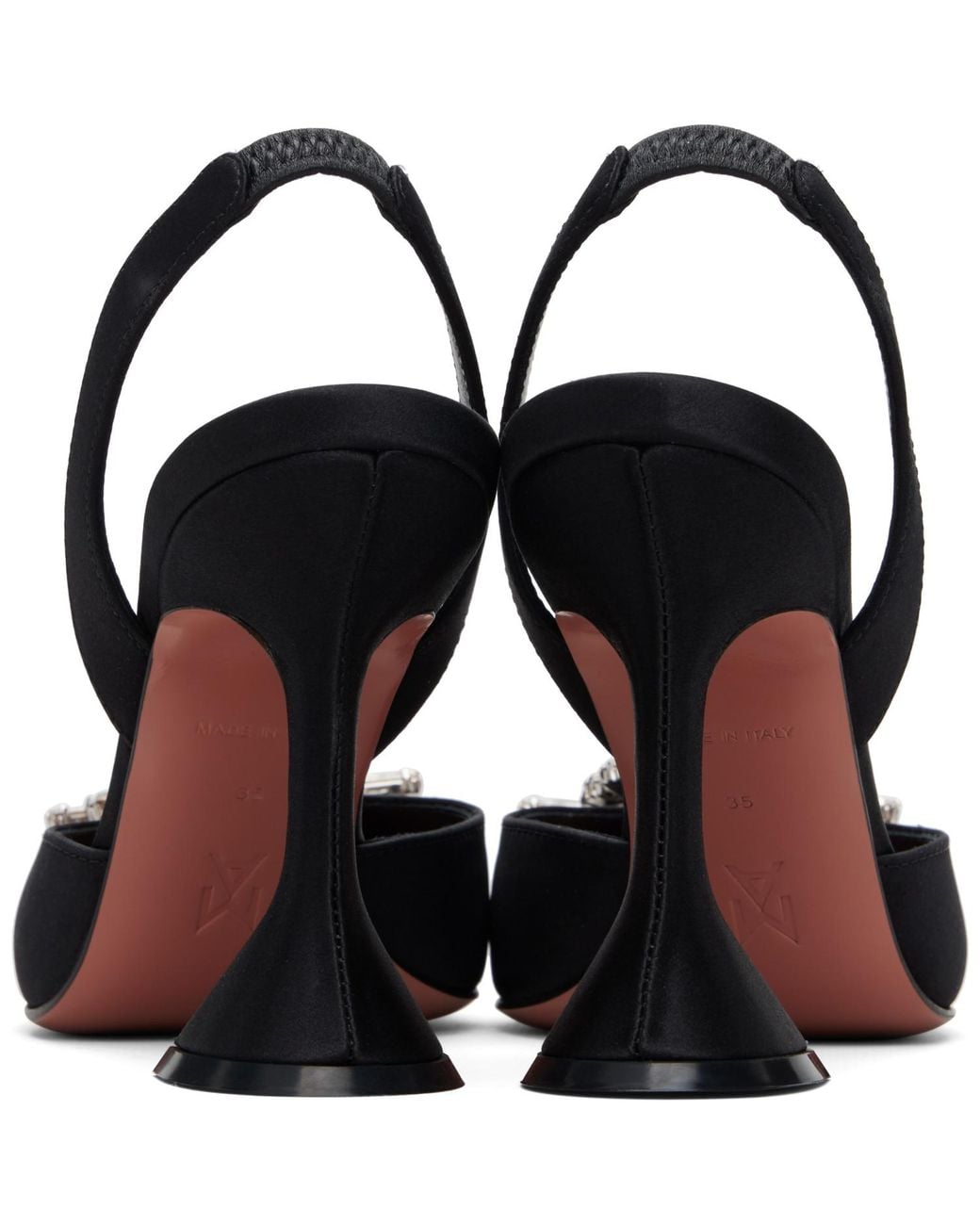 AMINA MUADDI Black Begum Sling 95 Heels