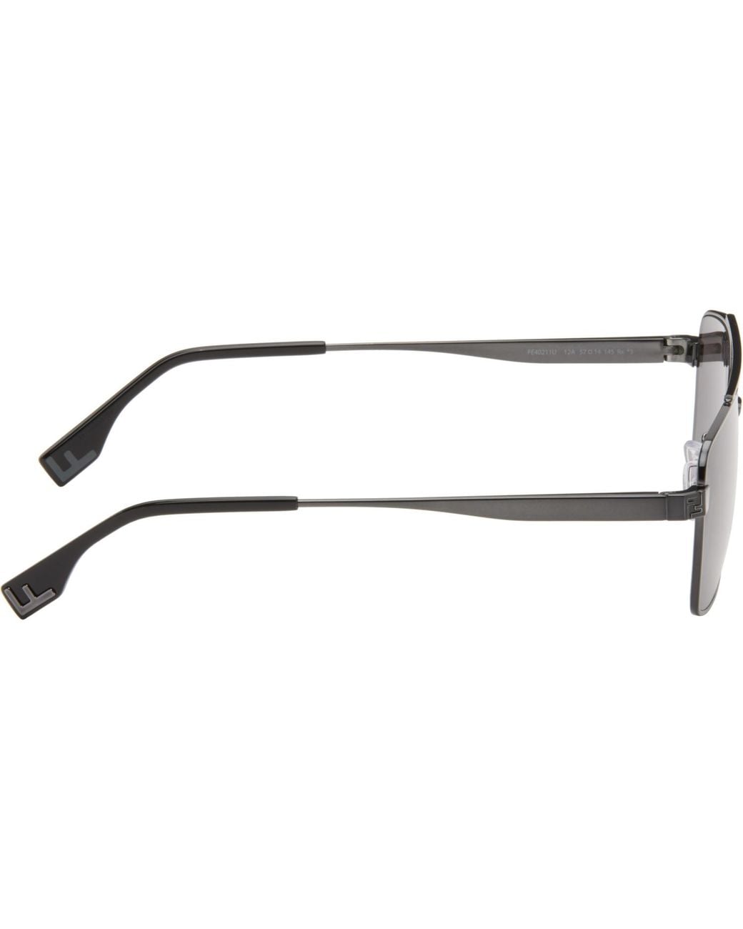 Fendi Gray Gunmetal Sky' Sunglasses for men