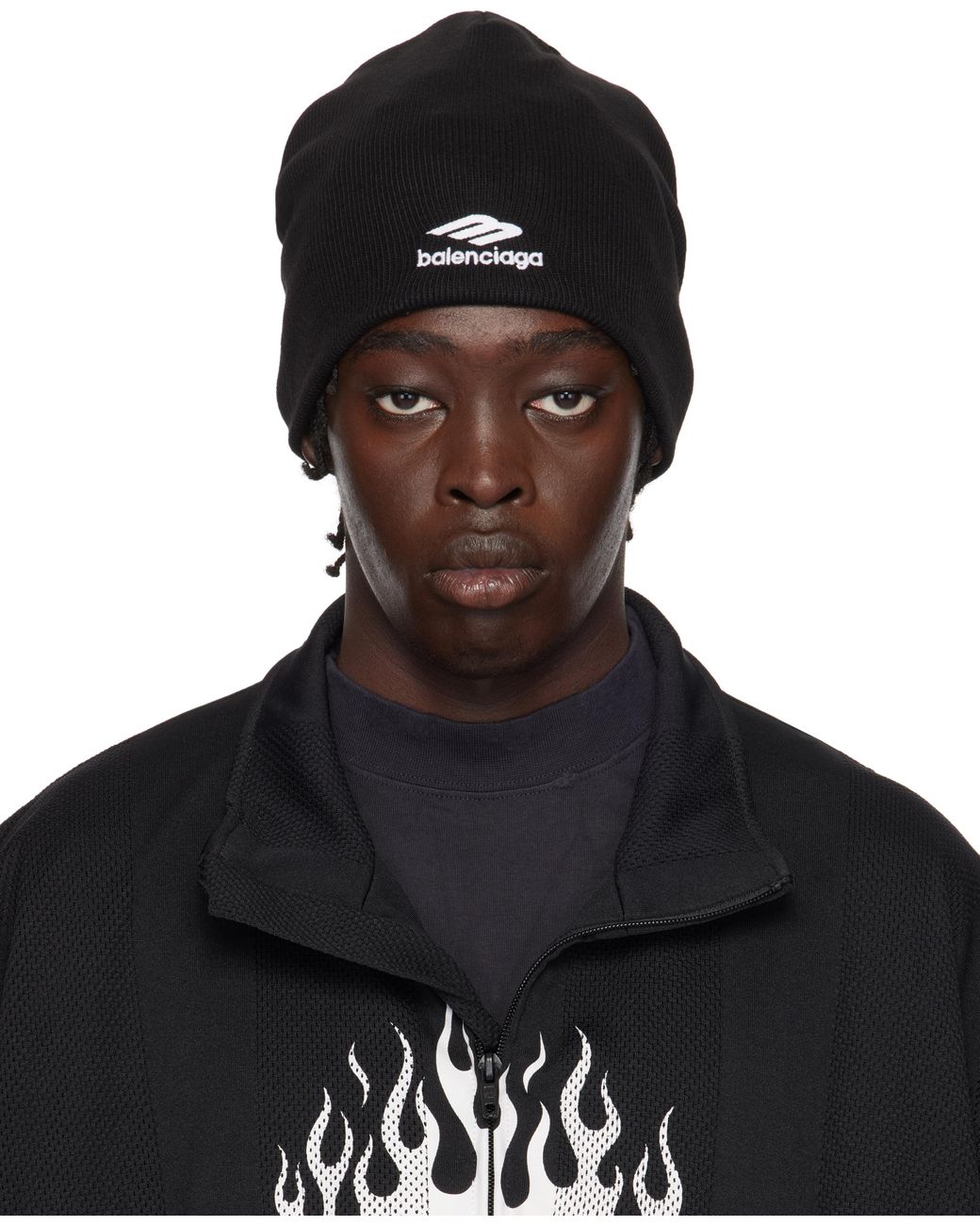 Men's 3b Sports Icon Ski Gloves in Black | Balenciaga US