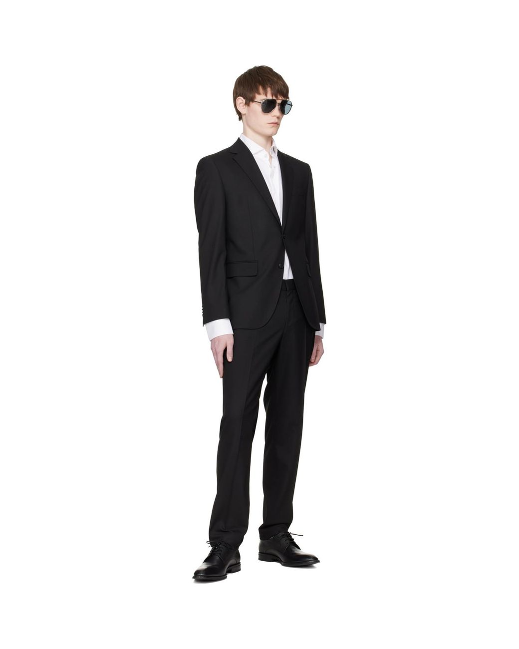 Boss Black Textured & Smooth Leather Derbys for men