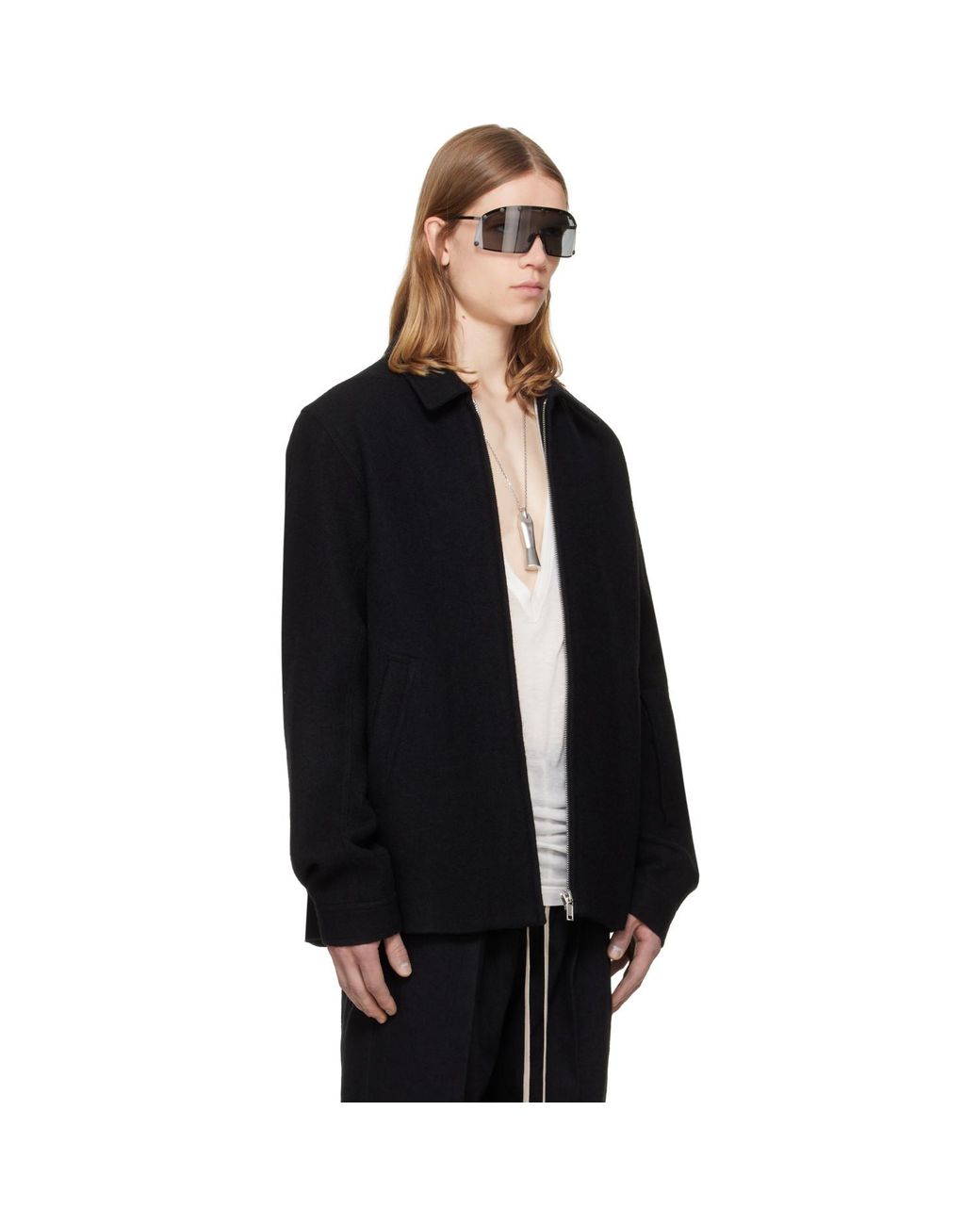 Rick Owens Black Tower Brad Jacket for men