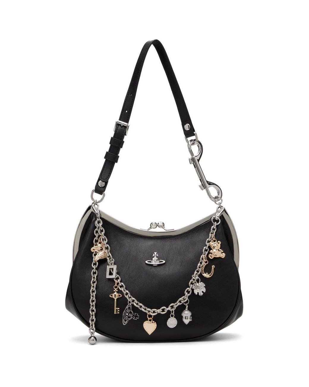 Vivienne Westwood Black Charm Frame Purse