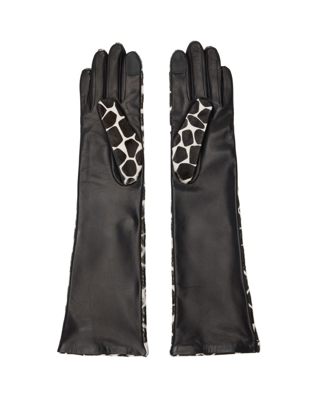 Handsome Stockholm Black Essentials Long Mosaic Gloves