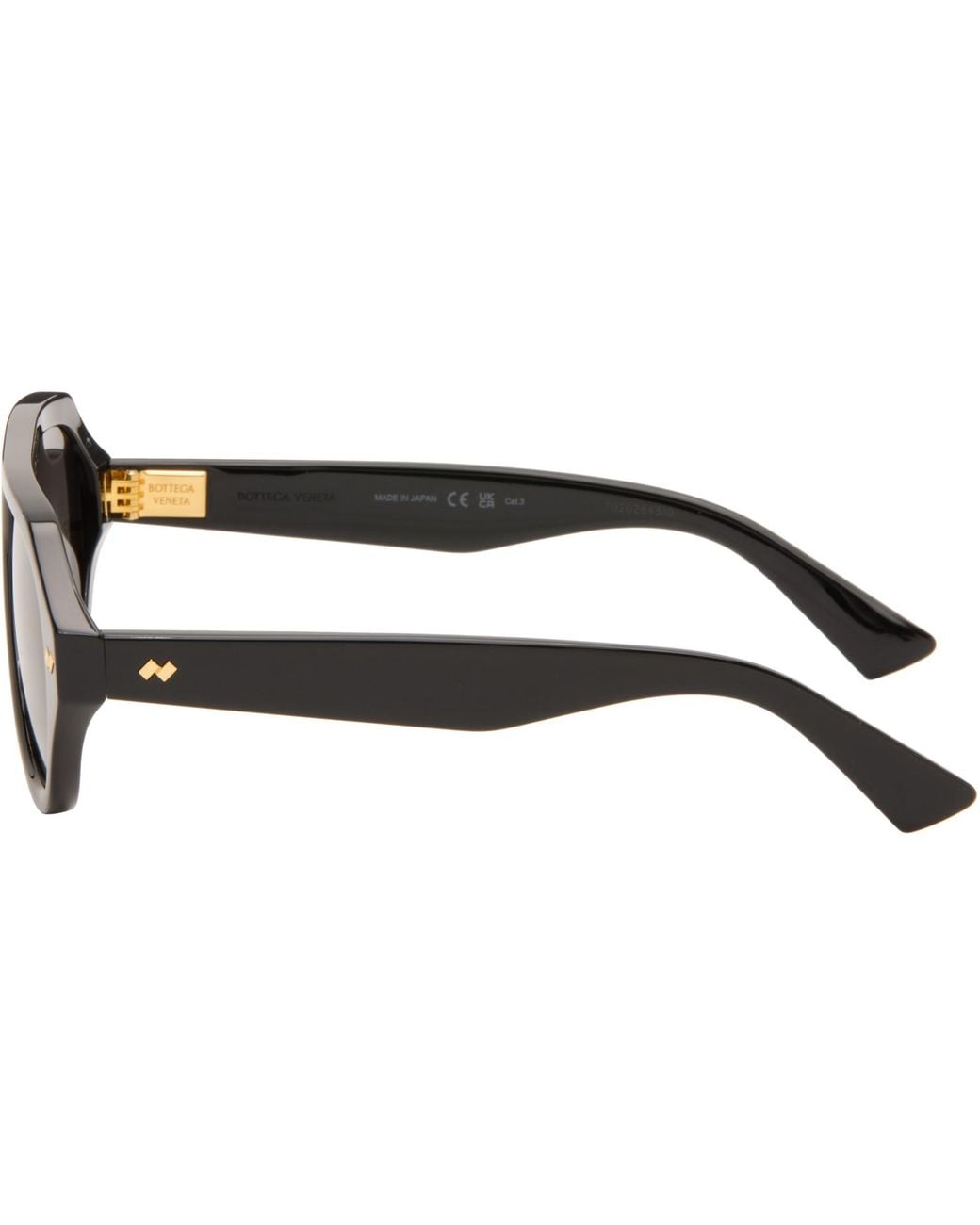 Bottega Veneta Gray Dizzy Aviator Sunglasses