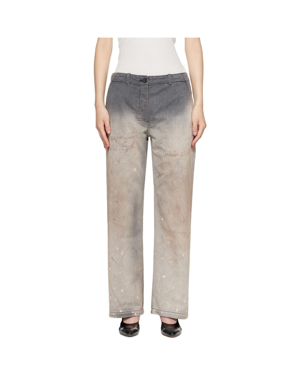 Our Legacy Gray Tide Chino Jeans