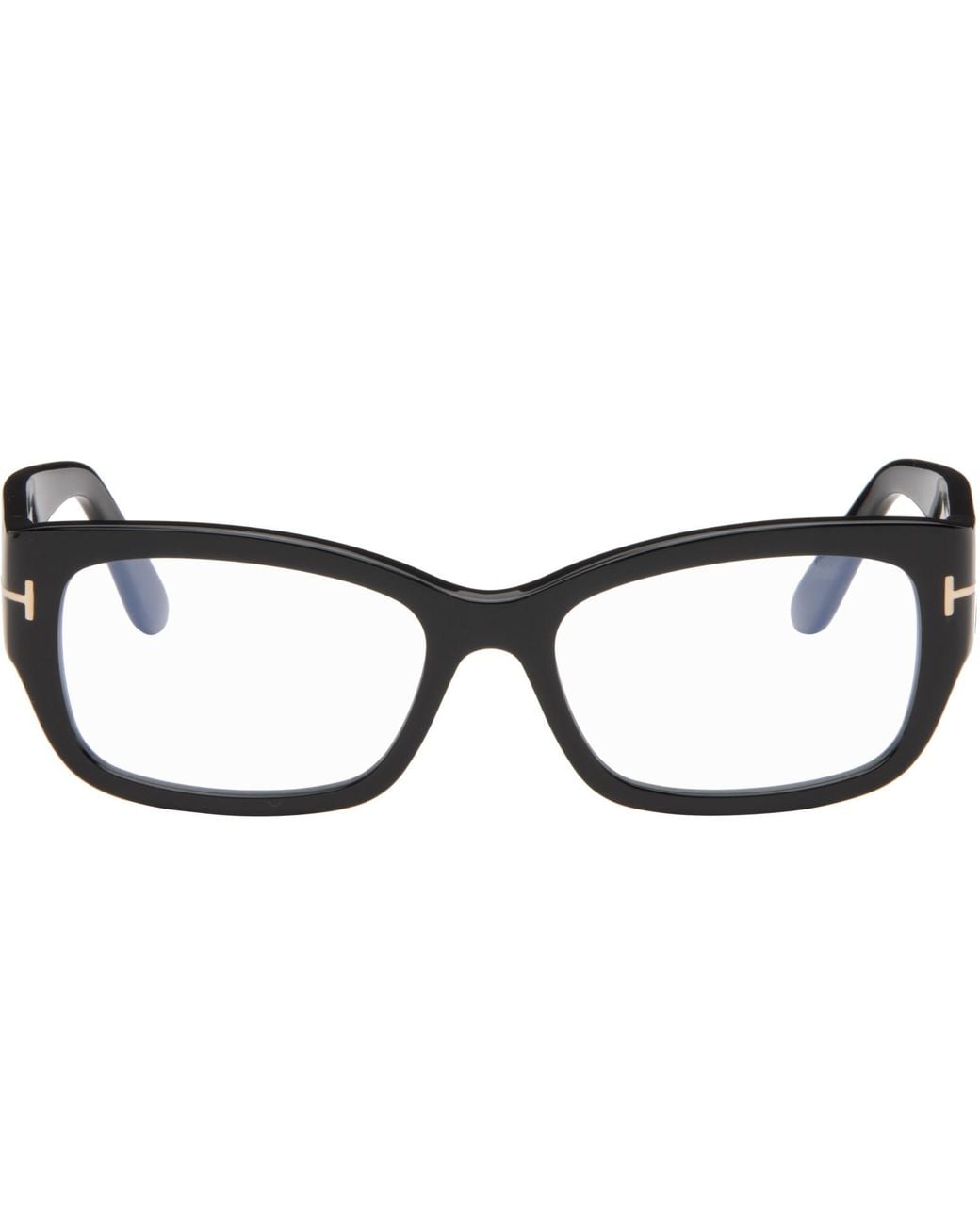 Tom Ford Brown Rectangular Block Glasses for men