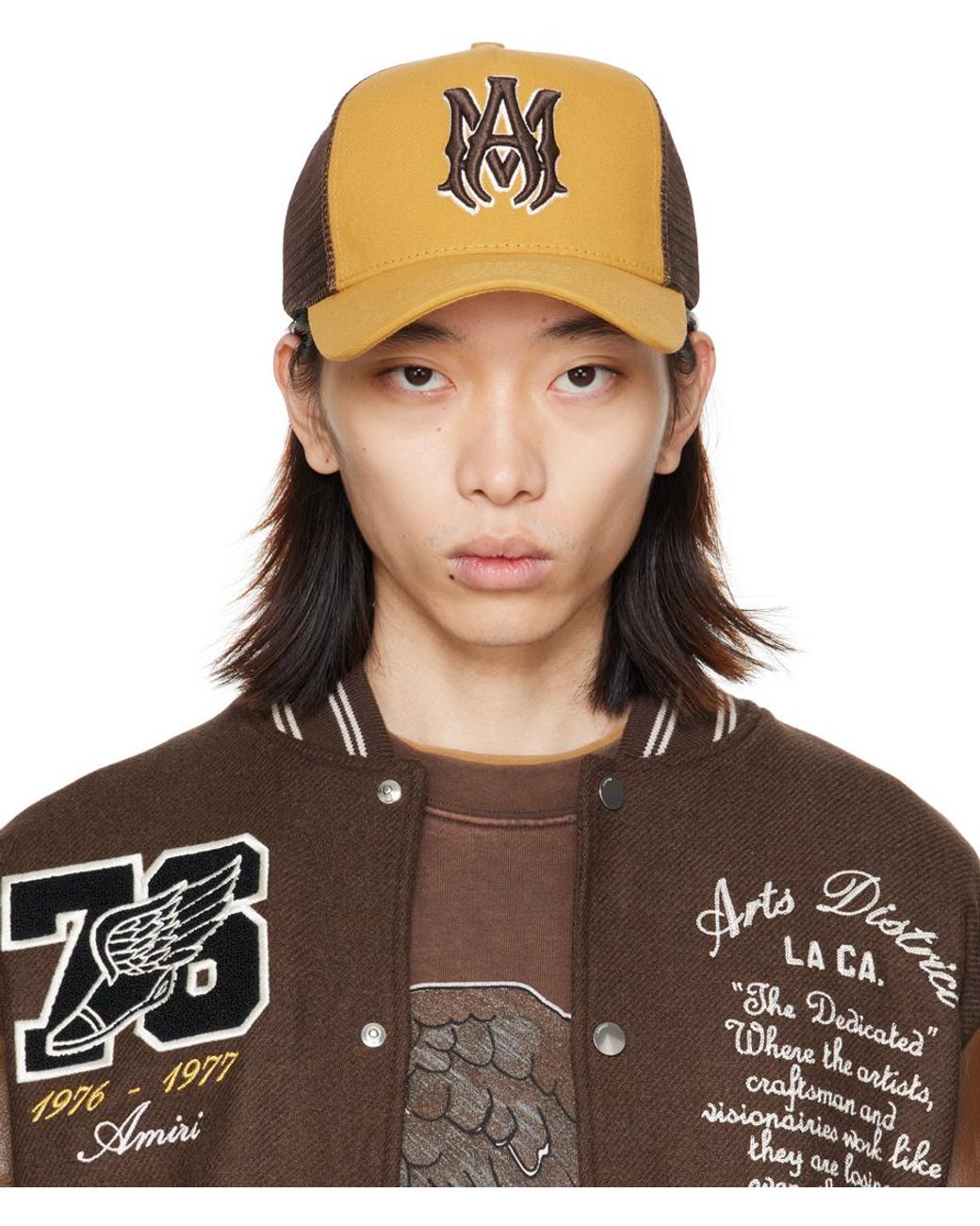 アミリ 3 スター トラッカーキャップ ブラック メンズ - SS21 - JP