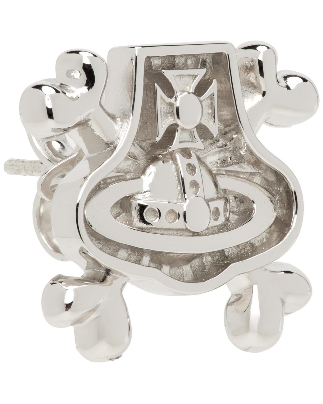 Vivienne Westwood Metallic Cosmo Single Stud Earring for men