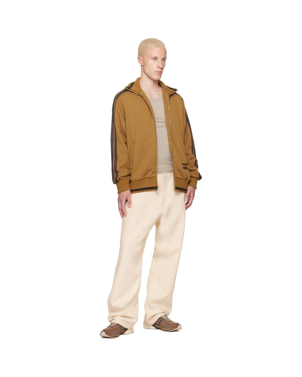Wales Bonner Brown Tan Y-3 Edition Track Jacket for men