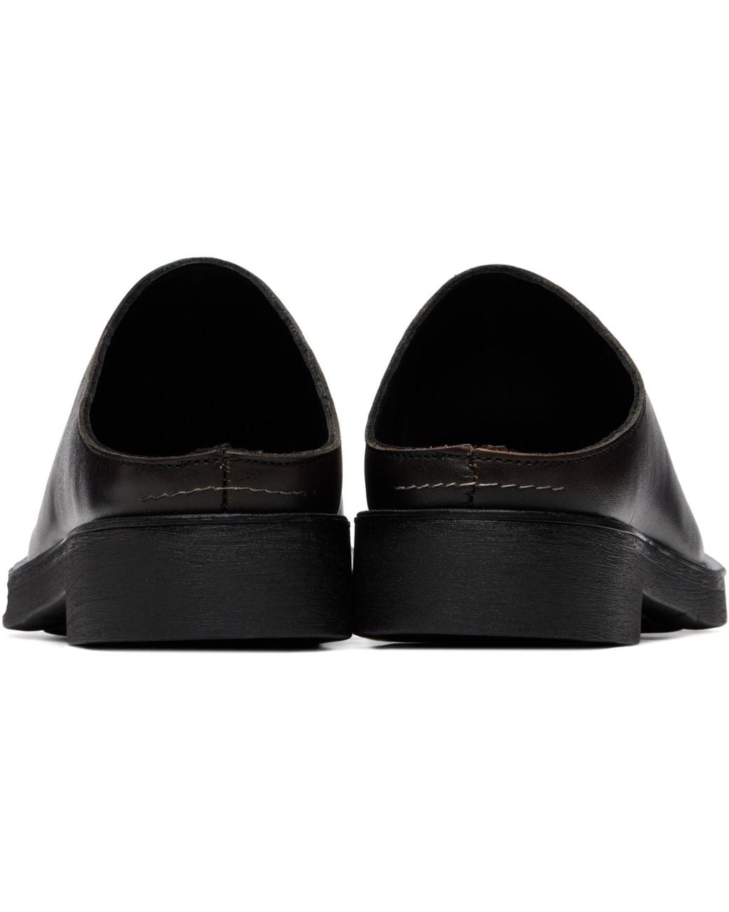 MM6 by Maison Margiela Black Slipper Loafers for men
