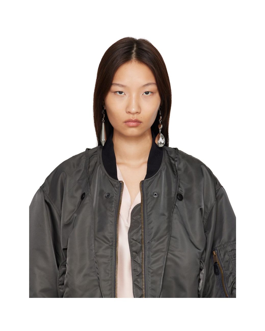 Maison Margiela White Chandelier Pendant Earrings