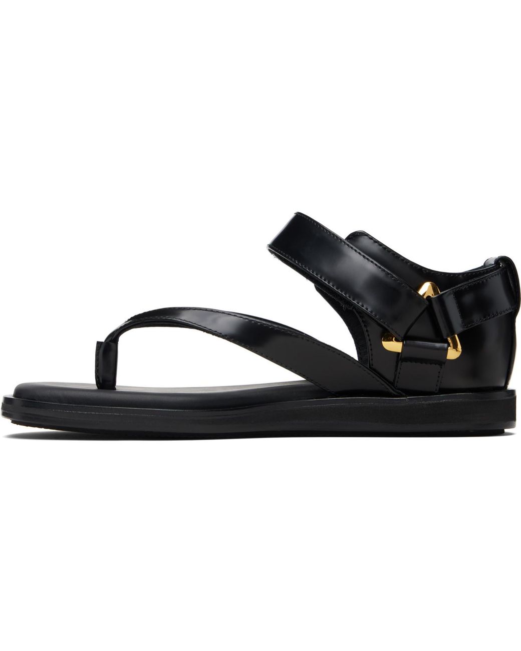 Sacai Black Belted Flip Flop Sandals
