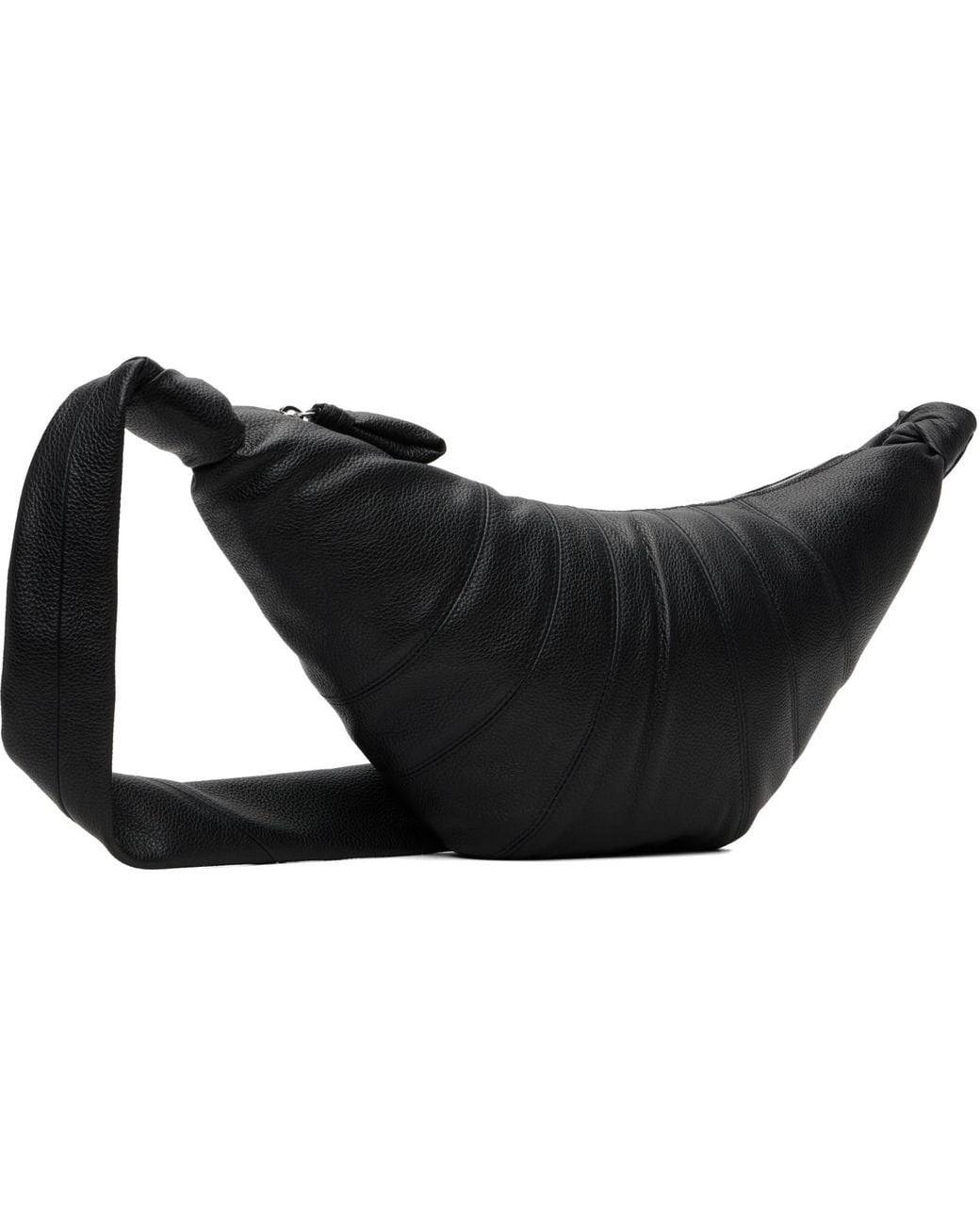 Lemaire Black Medium Croissant Bag for men