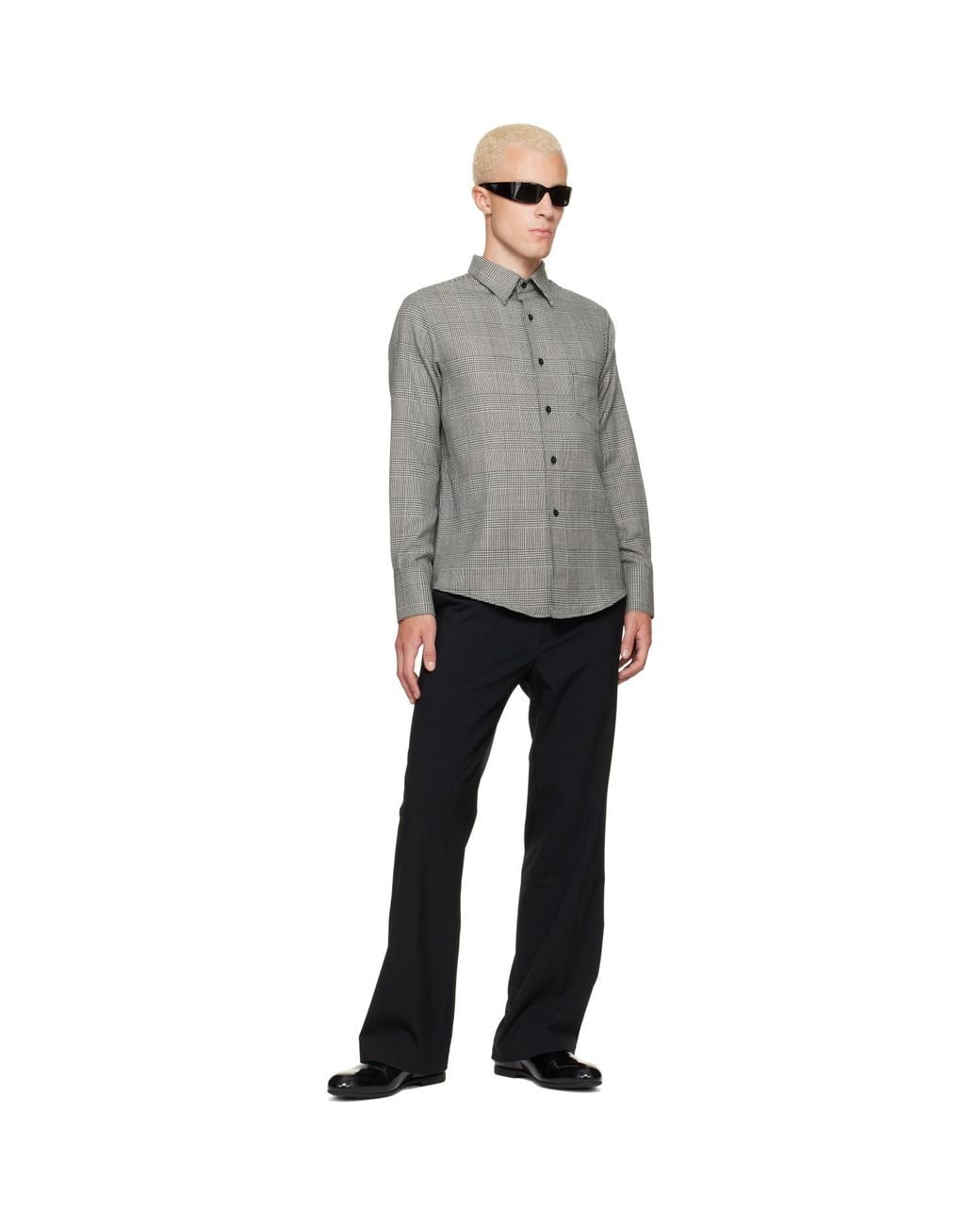 Ernest W. Baker Gray Classic Shirt for men