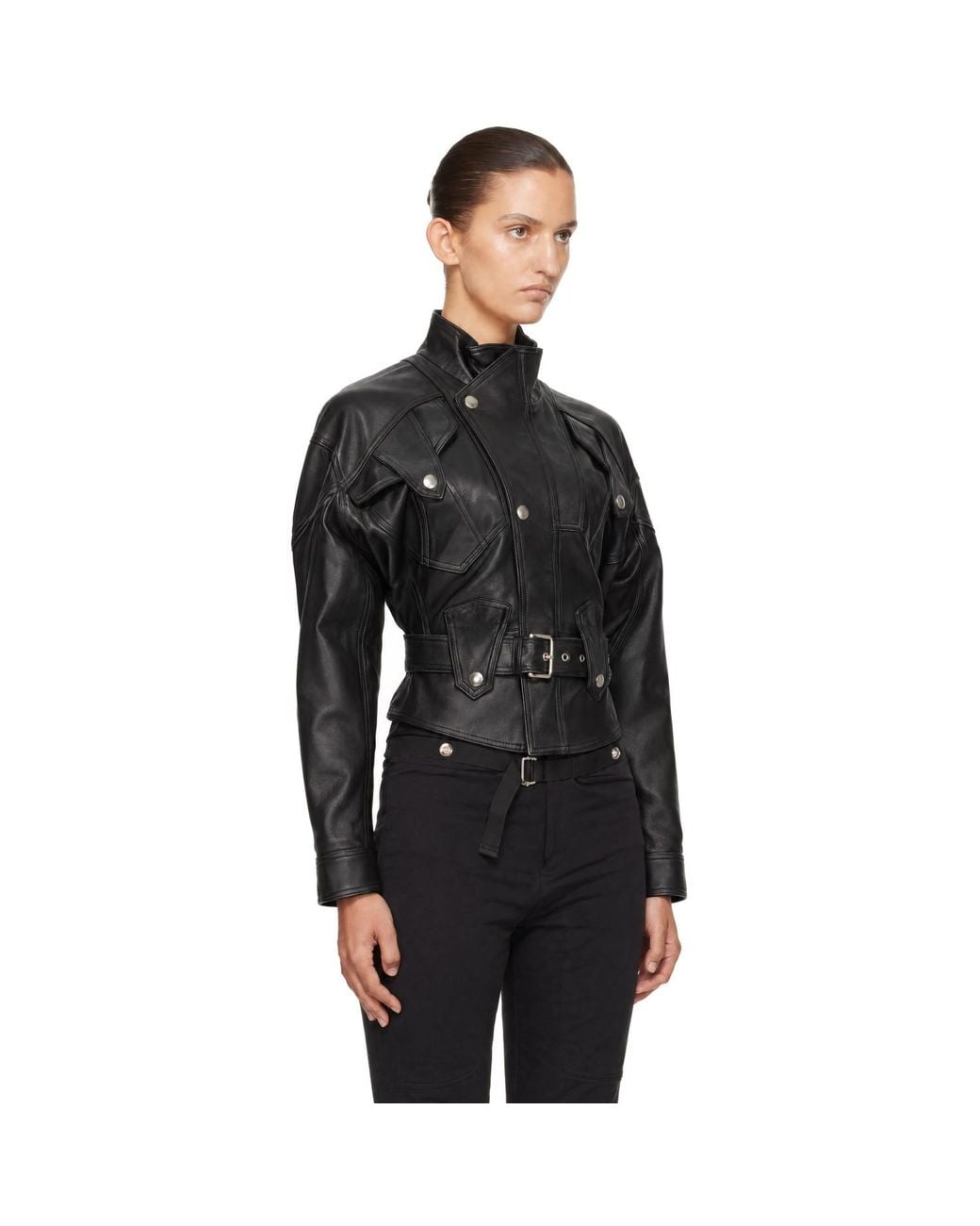 VAQUERA Black Fringe Leather Jacket