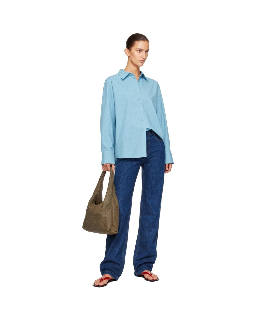 Still Here Blue Madison Button Down Shirt
