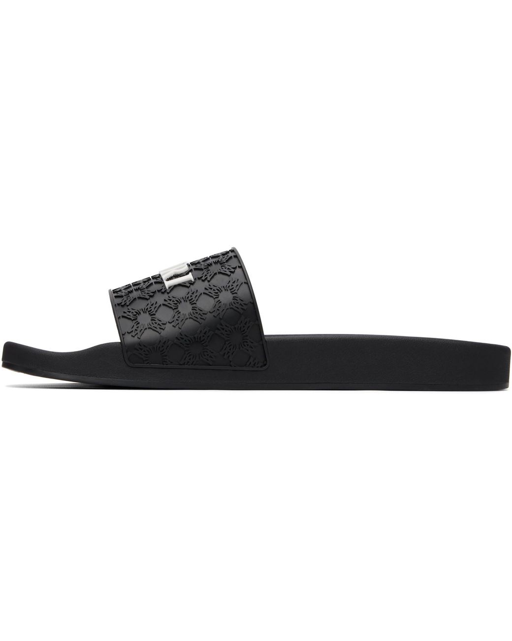 Amiri Black Ma Quad Pool Slides for men