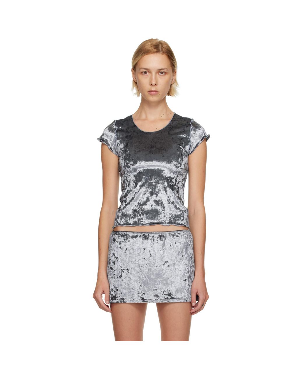 Maryam Nassir Zadeh Blue Isla T-Shirt