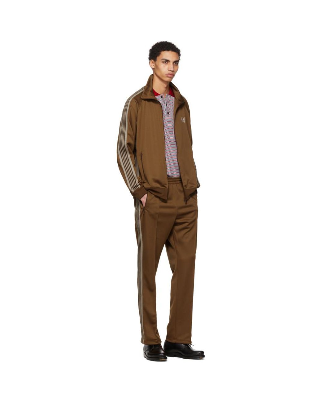 mens brown track jacket