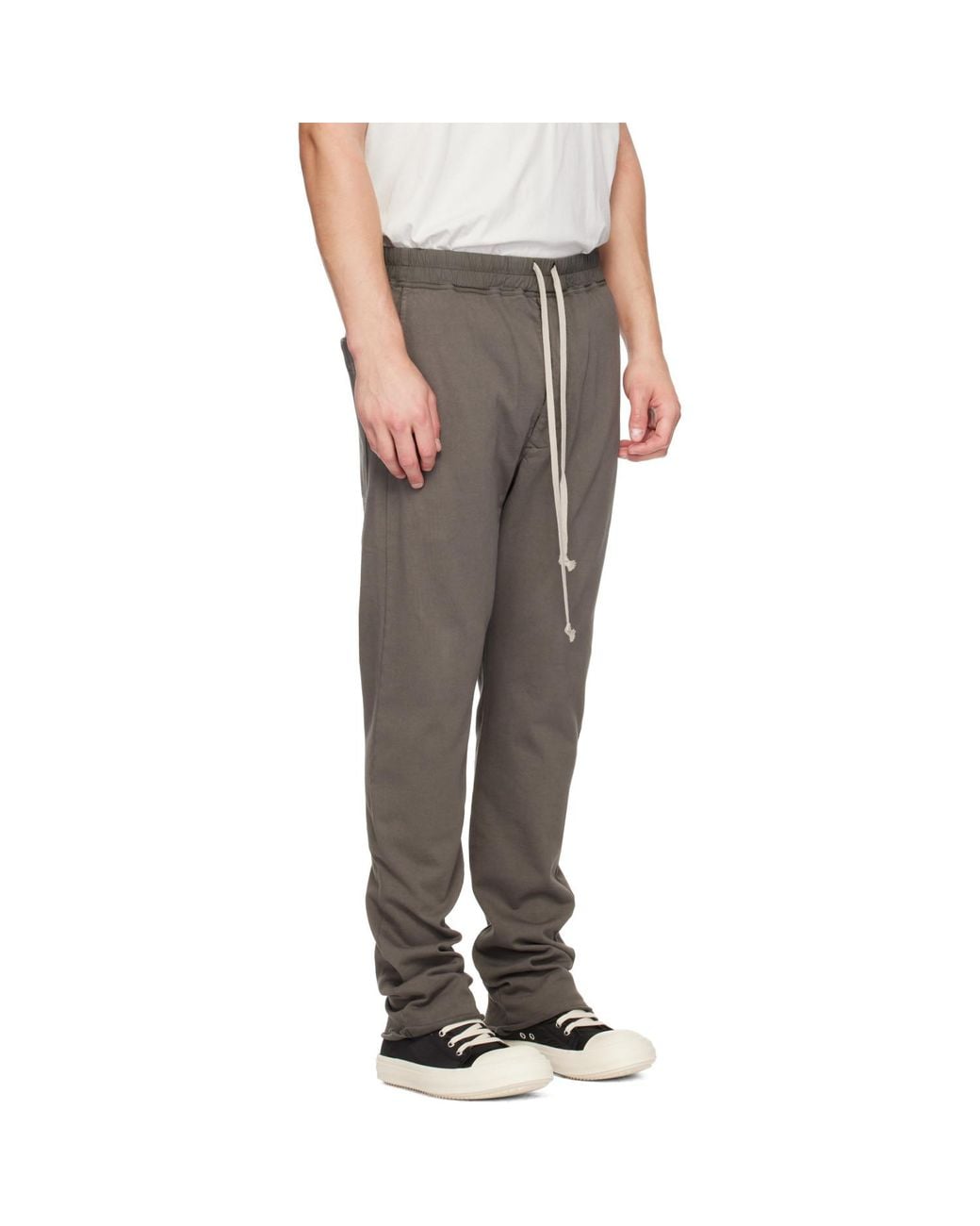 Rick Owens Gray Tower Berlin Drawstring Sweatpants for men