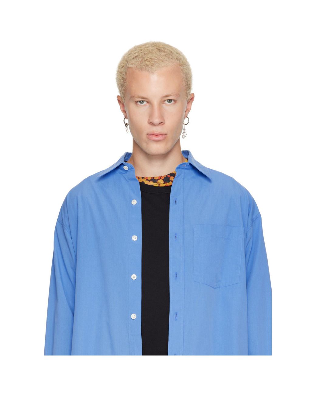 Justine Clenquet White Ryder Earrings for men