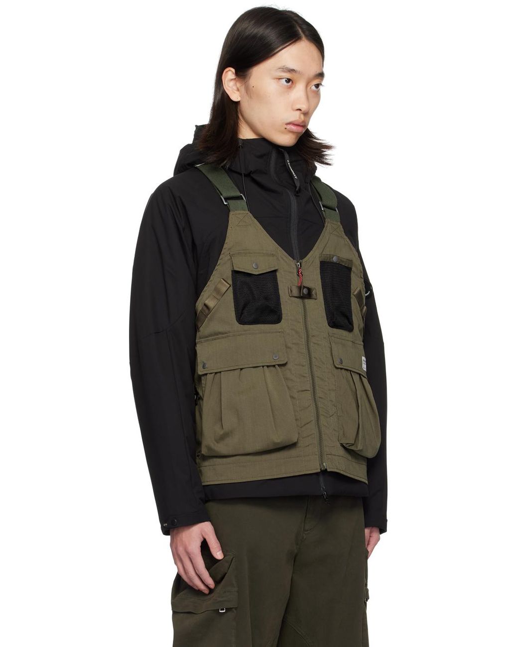 【最終値下げ】NANGA HINOC RIPSTOP FIELD VEST NANGA Khaki Hinoc Ripstop Field Vest in Black for Men | Lyst