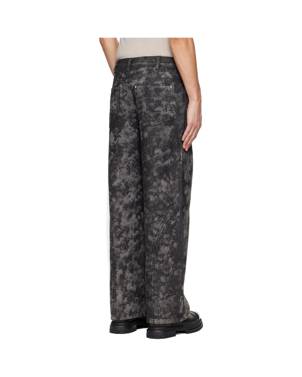 HELIOT EMIL Black Basalt Jeans for men