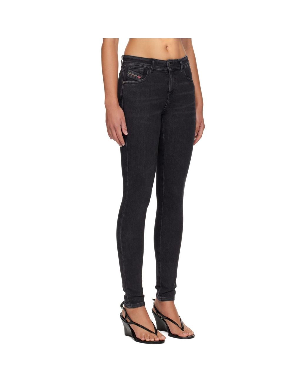 DIESEL Blue Regular Waist 2017 Slandy Jeans