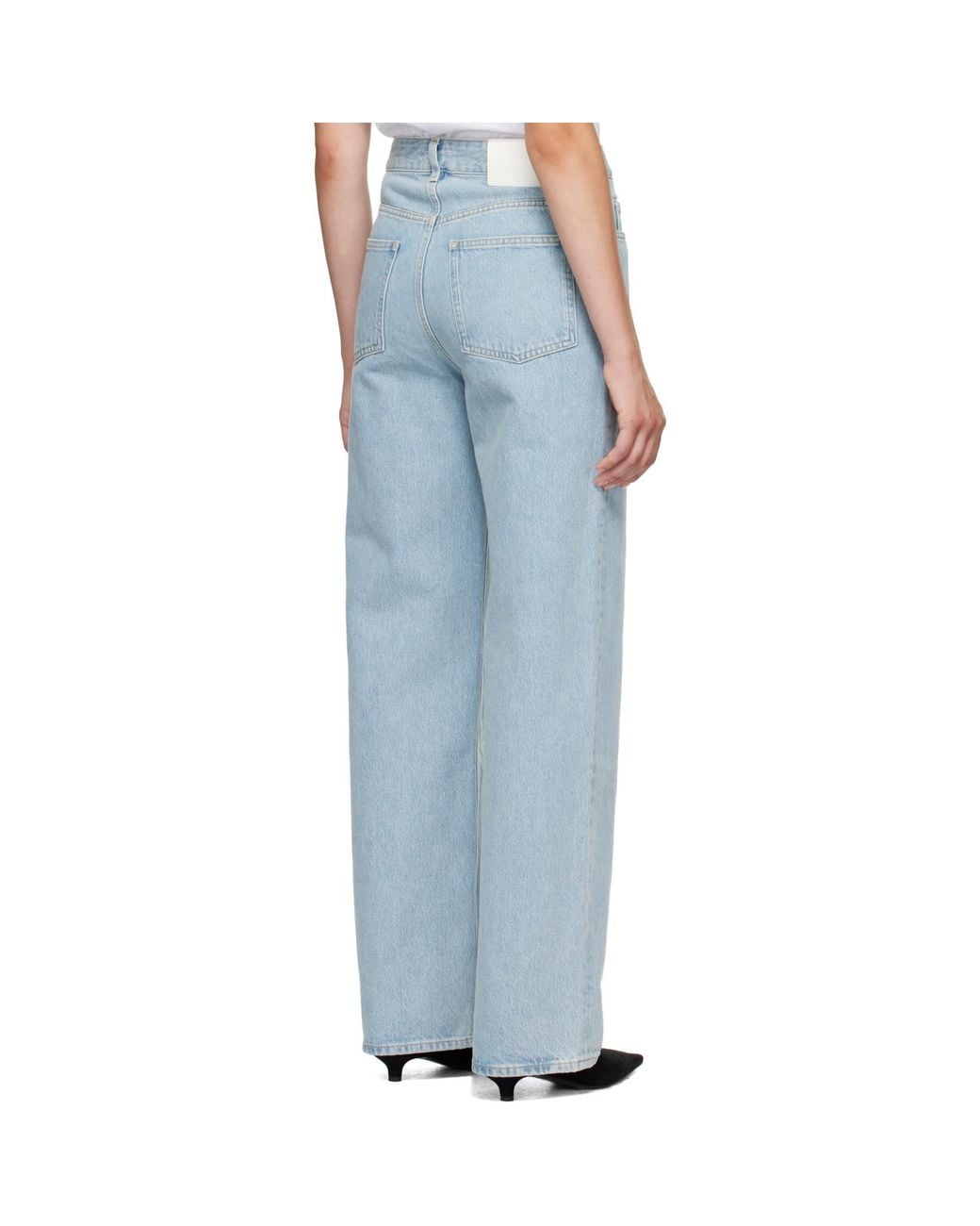 Loulou de Saison Blue Mico Wide Leg Jeans