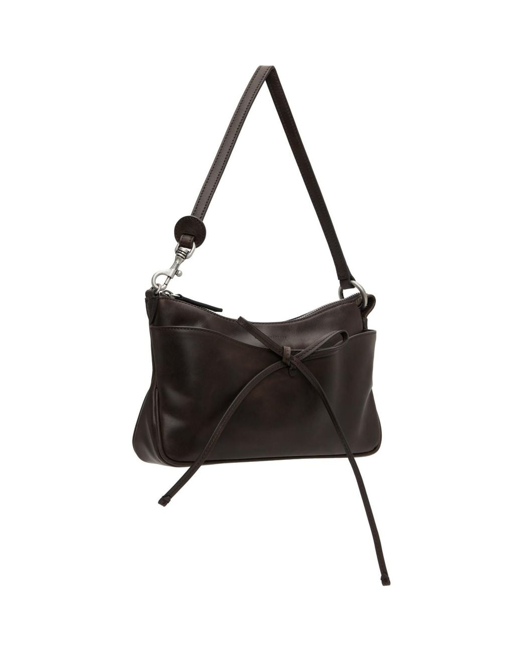 MARGE SHERWOOD Black Ribbon Pochette Bag