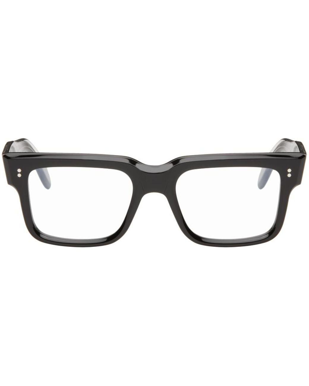 【関税込み】Cutler and Gross ブラック 1403 スクエアメガネ cutler-gross-Black-on-Crystal-