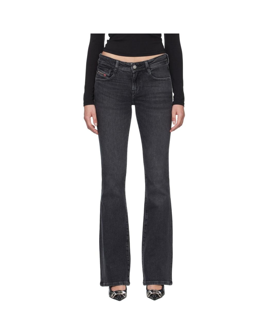 DIESEL Black Bootcut 1969 D-Ebbey Jeans
