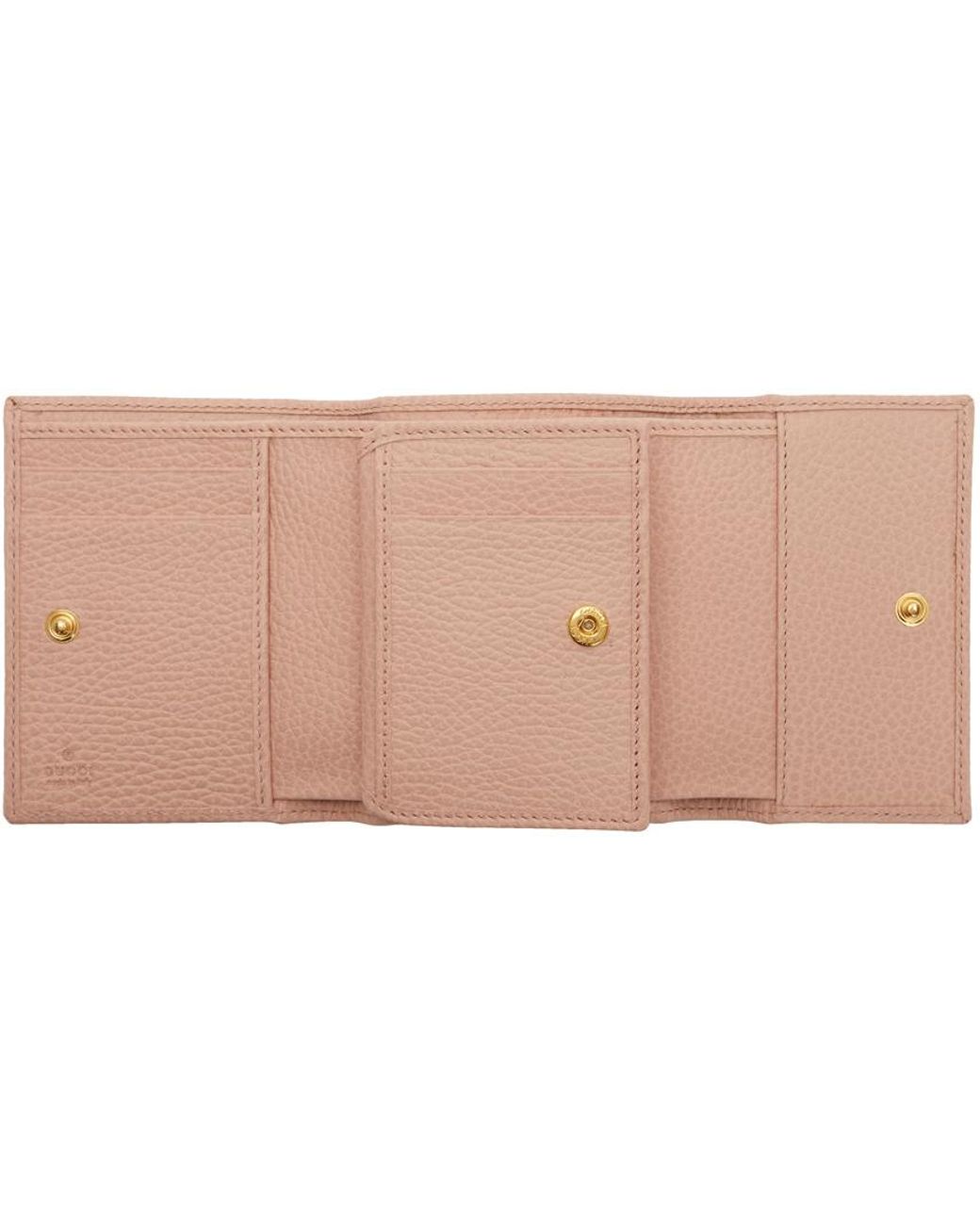 Pink Gucci GG Marmont Bifold Wallet – Designer Revival