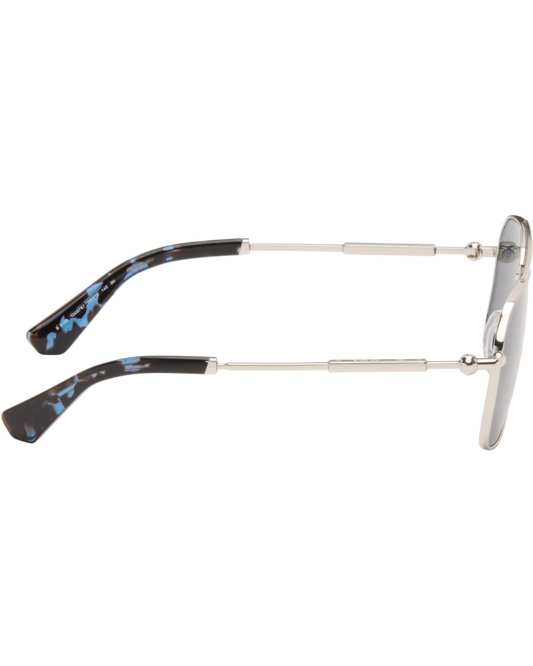 Burberry Black Metal Sunglasses for men