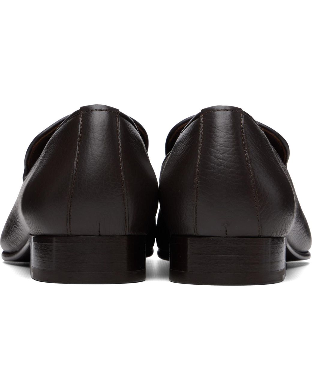 Studio Nicholson Black Elkann Leather Loafers