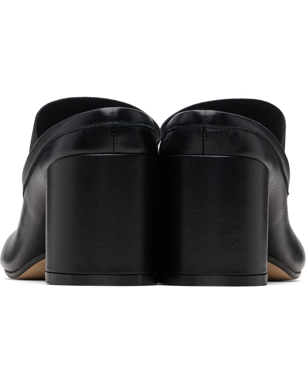 MM6 by Maison Margiela Black Anatomic Numeric Heels