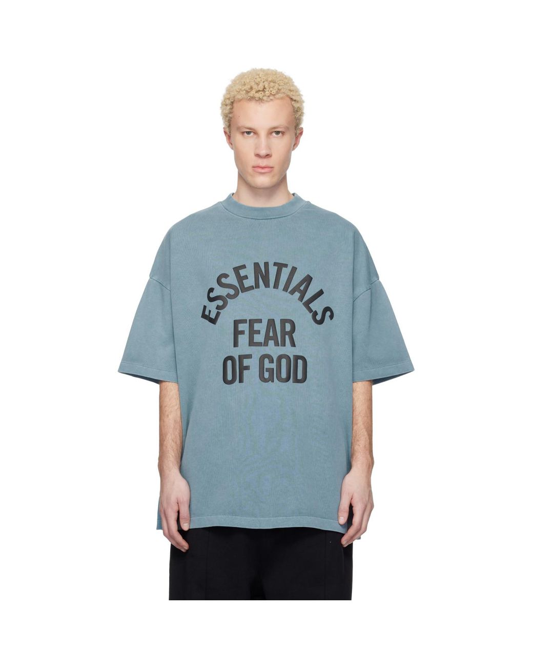 Fear Of God Blue Campus 90S Short Sleeve T-Shirt for men